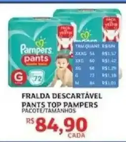 Assaí Atacadista FRALDA DESCARTÁVEL PANTS TOP PAMPERS oferta