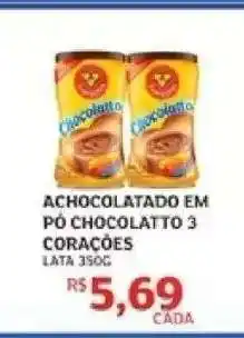 Assaí Atacadista Achocolatado em Pó Chocolatto 3 Corações oferta