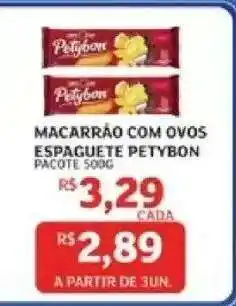 Assaí Atacadista MACARRÃO COM OVOS ESPAGUETE PETYBON oferta