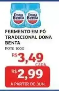 Assaí Atacadista FERMENTO EM PÓ TRADICIONAL DONA BENTA oferta