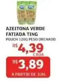 Assaí Atacadista Azeitona Verde Fatiada Ting oferta