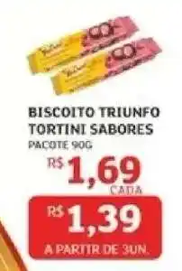 Assaí Atacadista Biscoito Triunfo Tortini Sabores oferta