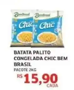 Assaí Atacadista Batata Palito Congelada Chic Bem Brasil oferta