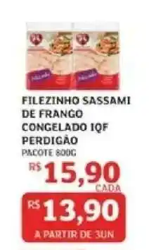 Assaí Atacadista FILEZINHO SASSAMI DE FRANGO CONGELADO IQF PERDIGÃO oferta