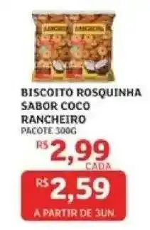 Assaí Atacadista Biscoito Rosquinha Sabor Coco Rancheiro oferta