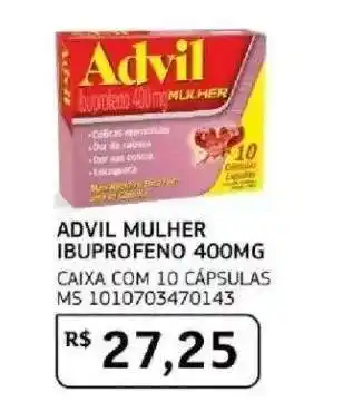 ADVIL MULHER IBUPROFENO 400MG