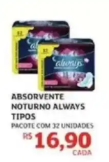 Assaí Atacadista Absorvente Noturno Always oferta
