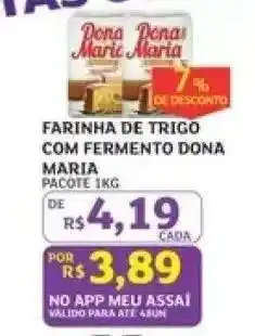 Assaí Atacadista FARINHA DE TRIGO COM FERMENTO DONA MARIA oferta