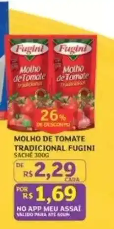 Assaí Atacadista Molho de Tomate Tradicional Fugini oferta