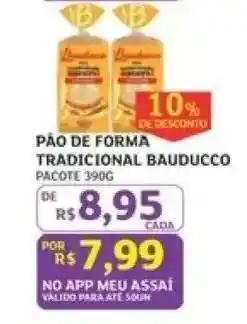 Assaí Atacadista Pão de Forma Tradicional Bauducco oferta