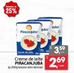 Cometa Supermercados Creme de leite piracanjuba oferta