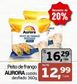 Cometa Supermercados Peito de frango aurora cozido desfiado oferta