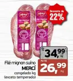 Cometa Supermercados Filé mignon suíno mercí oferta