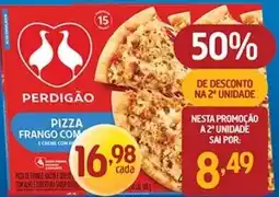Supermercados Guanabara pizza frango com e creme com requeijão oferta