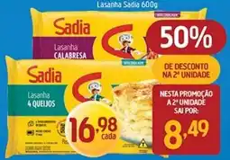 Supermercados Guanabara Lasanha calabresa oferta