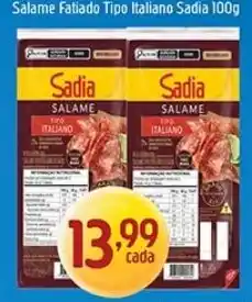 Supermercados Guanabara Salame Fatiado Tipo Italiano Sadia oferta