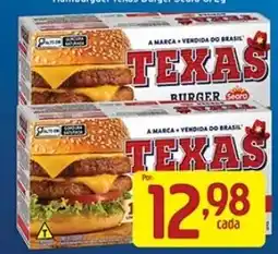 Supermercados Guanabara Texas burger oferta