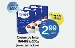 Cometa Supermercados Creme de leite itambé TP oferta