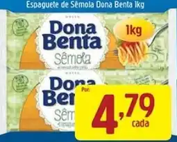 Supermercados Guanabara Espaguete de Sêmola Dona Benta oferta