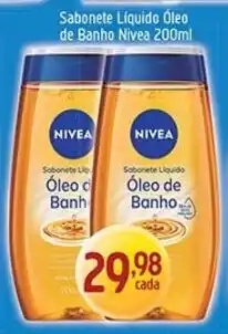 Supermercados Guanabara Sabonete liquido oleo de banho nivea oferta