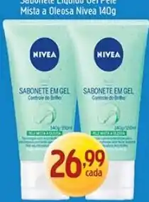 Supermercados Guanabara Sabonete liquido gel pele mista a oleosa nivea oferta