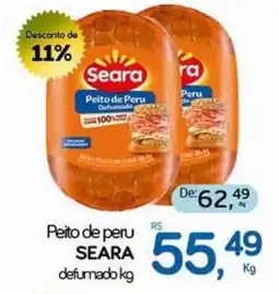 Cometa Supermercados Peito de peru seara defumado oferta