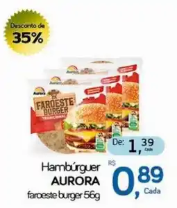 Cometa Supermercados Hambúrguer aurora faroeste burger oferta
