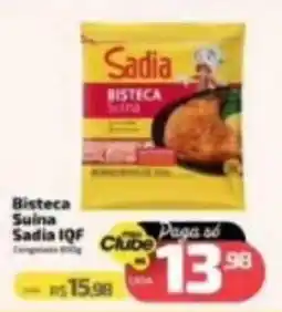 Supermercado Jacomar Bisteca Suina Sadia IQF oferta