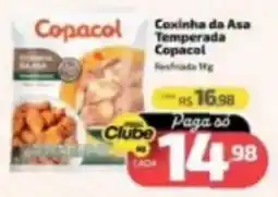 Supermercado Jacomar Coxinha da Asa Temperada Copacol oferta