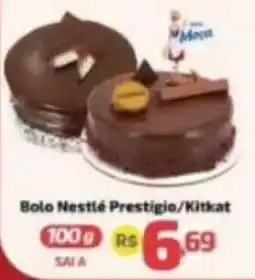 Supermercado Jacomar Bolo Nestlé Prestigio/Kitkat oferta