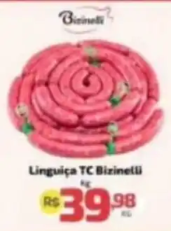 Supermercado Jacomar Linguiça tc bizinelli oferta