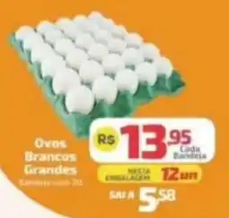 Supermercado Jacomar ovos brancos grandes oferta