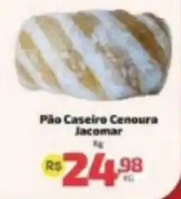 Supermercado Jacomar Pão Caseiro Cenoura Jacomar oferta