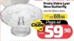 Supermercado Jacomar Prato Vidro Lyor New Butterfly oferta
