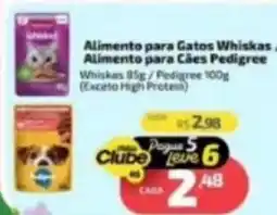 Supermercado Jacomar Alimento para Gatos Whiskas Alimento para Cães Pedigree oferta