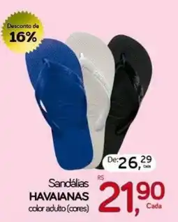 Cometa Supermercados Sandálias havaianas color adulto cores oferta