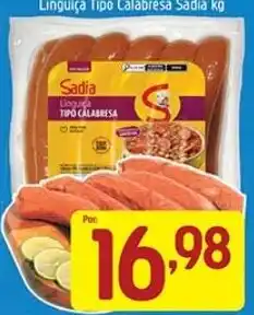 Supermercados Guanabara Linguiça tipo calabresa sadia oferta