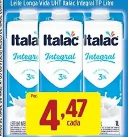 Supermercados Guanabara Leite Longa Vida UHT Italic Integral TP Litro oferta