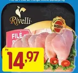 Supermercados Guanabara Filé de Pecho de Frango Rivelli Banhado Kg oferta