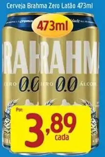 Supermercados Guanabara Cerveja brahma zero latão oferta