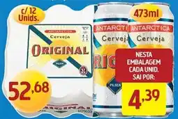 Supermercados Guanabara Cerveja original oferta