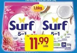 Supermercados Guanabara Lava-Roupas em Pó Surf Sachê oferta