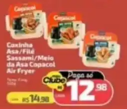 Supermercado Jacomar Coxinha Asa/Filé Sassami/Meio da Asa Copacol Air Fryer oferta