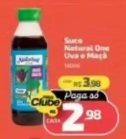 Supermercado Jacomar Suco Natural One Uva e Maçã oferta