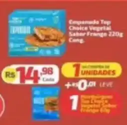 Supermercado Jacomar Empanado top choice vegetal sabor frango oferta