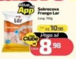 Supermercado Jacomar Sobrecoxa frango lar oferta