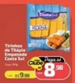Supermercado Jacomar Tirinhas de Tilápia Empanada Costa Sul oferta