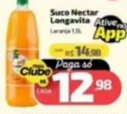 Supermercado Jacomar Suco Nectar Longavita Laranja oferta