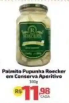 Palmito Pupunha Roecker em Conserva Aperitivo