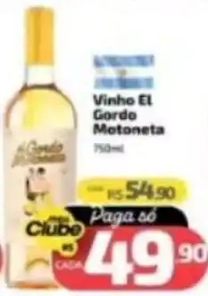 Supermercado Jacomar Vinho el gordo motoneta oferta